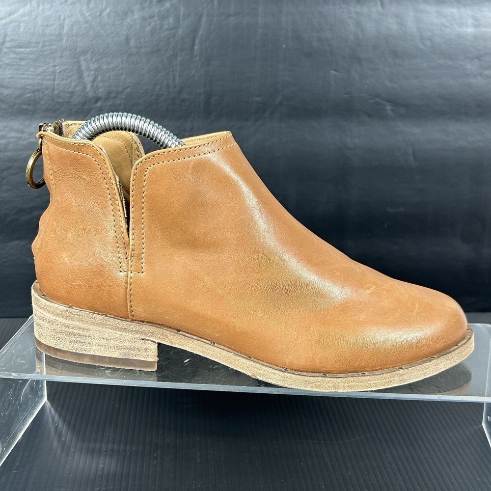 Beek Size 6 Ankle Bootie Chestnut Leather Handmade Anthropologie NEW FALCON $375